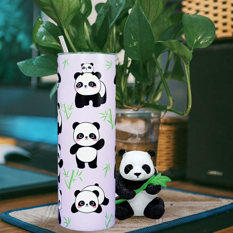 Panda Tumbler, Cute Panda Gifts for Girls Women, Panda Water Bottle/Coffee  Travel Mug, Panda Stuff/Panda Party Supplies/Decor, Kung Fu Panda Cup, Panda  Presents, Panda Things for Women, Panda Cup 20Oz 