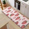 thumbnail image 5 of Strawberry Plants Fruit Flower Kitchen Rug Mat,Kitchen Runner Rugs Non Skid Washable,Decorative Kitchen Floor Mats for Kitchen,Sink,Laundry,17"x47.2", 5 of 7