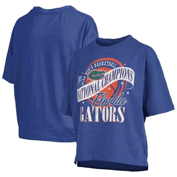 Women's Pressbox Royal Florida Gators 2025 NCAA Men's Basketball National Champions World Ball Motley Crew Oversized
