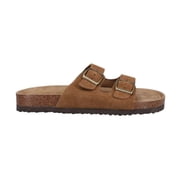 Khombu Womens Lightweight Suede Sandal, Brown - Size 8