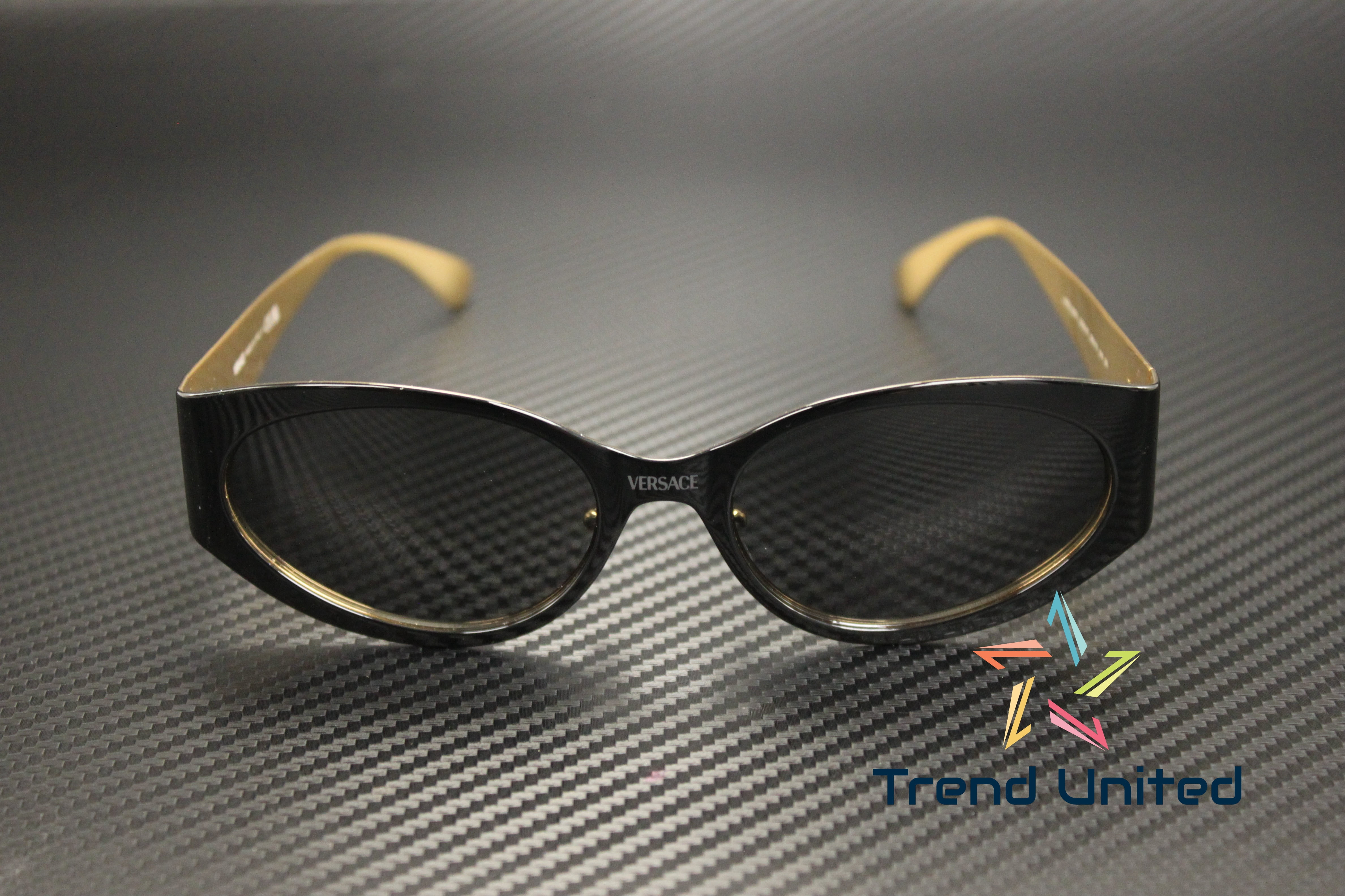 Versace VE 2263 Metal Womens Oval Sunglasses Black 56mm  display picture 2