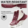 thumbnail image 4 of ZUTY Winter Sneakers for Women Chunky Platform Warm Comfortable Suede Round Toe Casual Snow Walking Shoes Red 6, 4 of 7