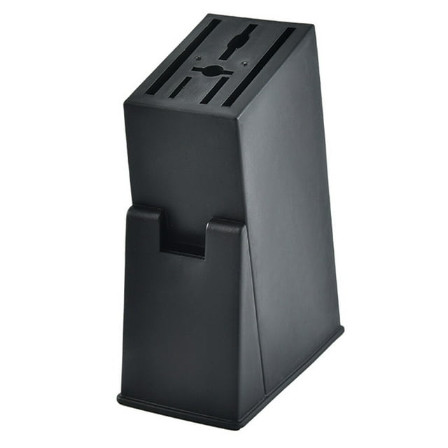 Useful Plastic Knives Holder Creative Storage Organizer Shelf Drain Rack Cutlery Display Stand for Home Kitchen(Black)