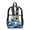 Shark Fire Wave, variant on Xoenoiee Shark Fire Wave Print Kids Clear Backpack for Boys See Through Preschool Kindergarten Elementary School Backpack Transparent Bookbag Schoolbag Daypack with Adjustable Padded Straps
