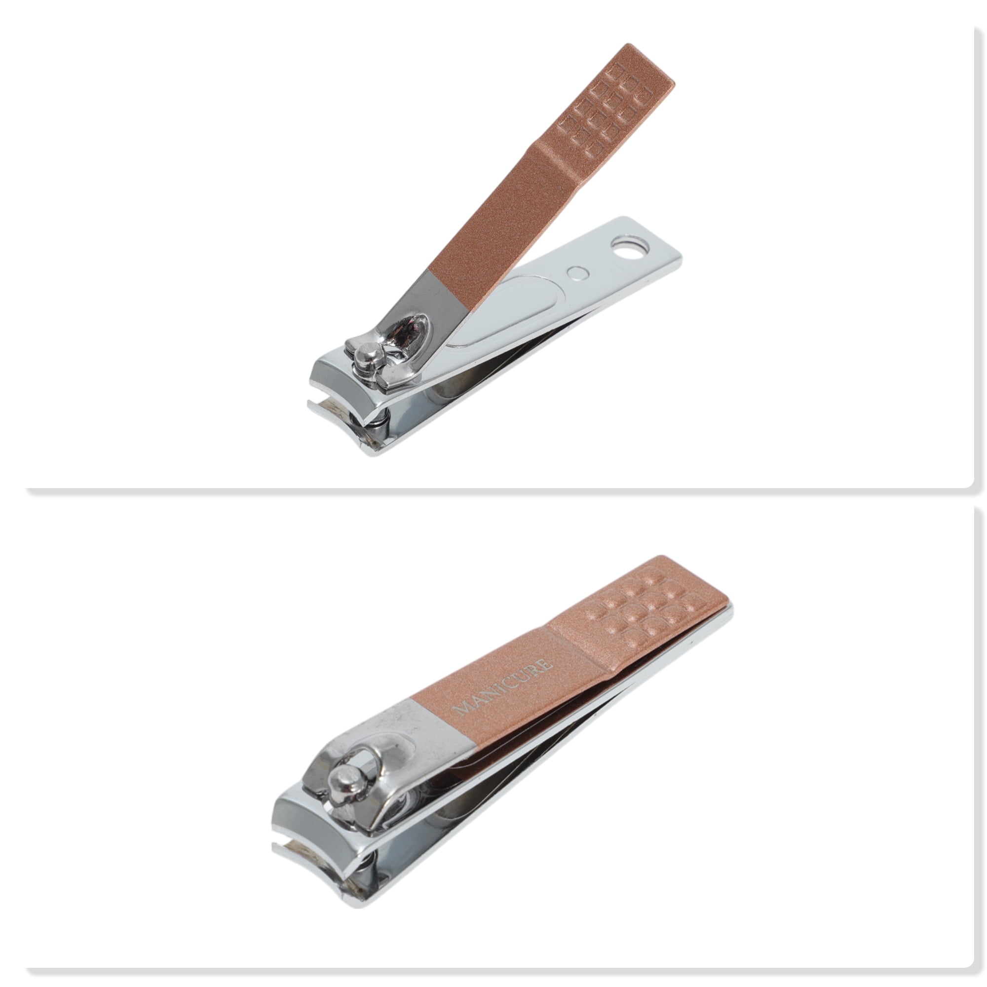 Unique Bargains 6pcs Portable Nail Clippers Set 3.54" Length Rose Gold Tone