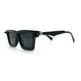 thumbnail image 6 of Womens Lip Stick Hinge Retro Horn Rim Rectangle Plastic Fashion Sunglasses All Black, 6 of 8