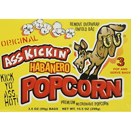 UPC 089382115397 product image for Ass Kickin' Habanero Popcorn 3-Pack (3.5oz per bag)- Put a little Ass Kickin' in | upcitemdb.com