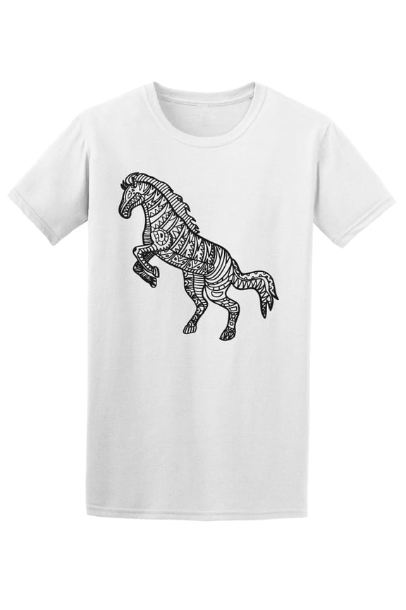 Hand-drawn Horse Galloping Tee Men's -Image by Shutterstock
