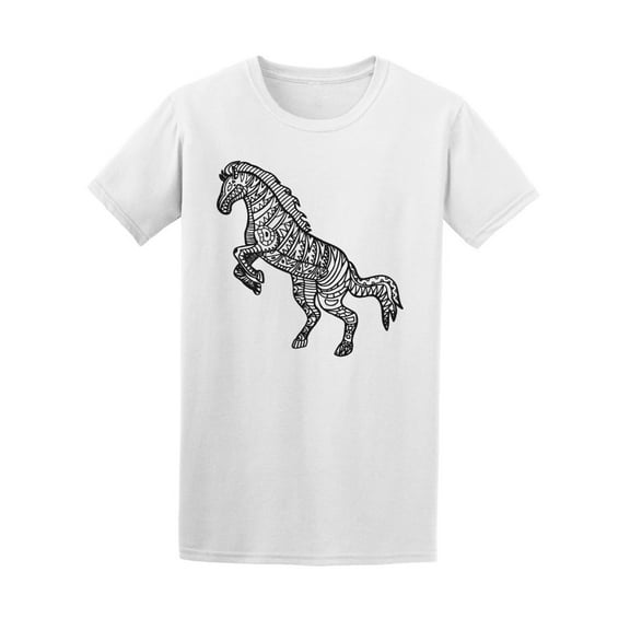 Hand-drawn Horse Galloping Tee Men's -Image by Shutterstock