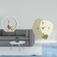 thumbnail image 2 of Figura de niña silenciosa, reloj de pared, estatua de mujer, centro de mesa, dormitorio, regalo para lectores, estantería, escultura abstracta de gran, 2 of 8