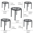 thumbnail image 3 of Paquete De 5 Soportes Para Plantas De Metal, Soporte Para Macetas De Esquina De Hierro Resistente A La CorrosióN, Soporte Redondo Para Exhibir Estante Para Plantas En Niveles, 3 of 6