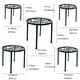 thumbnail image 3 of Paquete De 5 Soportes Para Plantas De Metal, Soporte Para Macetas De Esquina De Hierro Resistente A La CorrosióN, Soporte Redondo Para Exhibir Estante Para Plantas En Niveles, 3 of 6