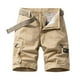thumbnail image 1 of pstuiky Pantalones cortos para hombre, Pantalones cortos cargo de talla grande para hombre, con múltiples bolsillos, holgados, para playa y verano Pantalones cortos de baloncesto, 1 of 8