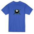 thumbnail image 1 of T-shirt Bleu Royal pour Homme avec Bande Graphique et Queue Croisée à 8 Balles, 1 of 1
