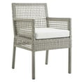 thumbnail image 3 of Modway Aura 7 Piece Outdoor Patio Wicker Rattan Set in Gray White, 3 of 8