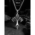thumbnail image 3 of QQTDFG Flame Cross Charm Necklace Hip Pop Style for Men and Women Gift for Him-default, 3 of 4