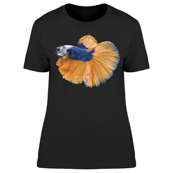 Yellow Halfmoon Betta T-Shirt Women -Image by Shutterstock, Female 3X-Large