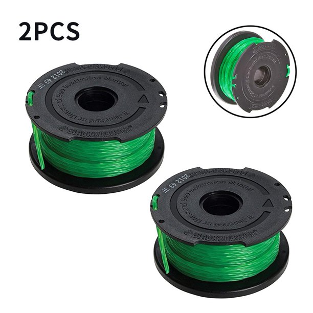 2X Black+Decker A6482 Afs Spool Line String Trimmers, 2 Mm,6 M X 2Mm