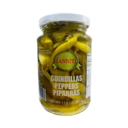 Sanniti Guindillas Piparras Peppers, Pepperoncini, 11.3 oz