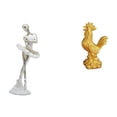 thumbnail image 1 of Figura De Gallina Bailarina, Escultura De Gallo Y Bailarina Moderna, Adorno Artístico Creativo Para Dormitorio, Oficina, Entrada, Decoración Del Hogar, Inauguración De La Casa, Aniversarios., 1 of 8