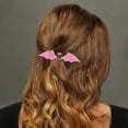 thumbnail image 2 of Unique Bargains 1 Pc Hair Clip Halloween Bat Wing Skull Hair Clips for Women Pink, 2 of 5