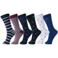 thumbnail image 4 of Alpine Swiss 24 Pack Mens Cotton Dress Socks Mid Calf Argyle Pattern Solids Set, 4 of 5