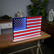 Melrose International LLC Flag Infinity Light Standing 23L x 15.5H UL Plug