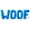 Blue, variant on Letter Balloons - WOOF 16" Inch Alphabet Letters Foil Mylar Balloon Dog Birthday Party Banner (Black)