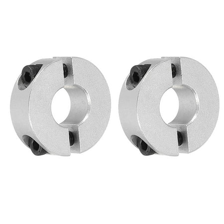 

Uxcell Shaft Collar 0.47 Inch Bore Double Split Aluminum Clamping Collar Shaft Collars with Set Screw Silver Tone 2 Pack