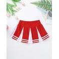 thumbnail image 7 of YONGHS Kids Girls Cheerleading Outfit Sleeveless Tops Pleated Skirt Set 6-16 A Red&White 6, 7 of 7