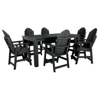 Highwood 7-pc Hamilton Dining Set - 42" x 84" Rectangle Table, Counter Height, Outdoor, Eco-friendly, Synthetic Wood