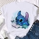 thumbnail image 2 of Disney Kawaii Lilo Stitch Funny Cartoon T Shirt Women Stitch Cute Manga T-shirt Y2k Graphic Tshirt Streetwear Top Tees FemaleS Gao Jinjia LED, 2 of 2