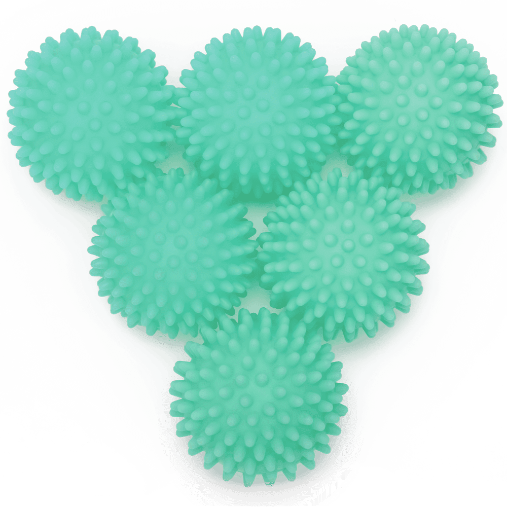 S&T INC. Reusable Laundry Dryer Balls, Soften and Fluff Laundry, Blue