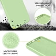 thumbnail image 2 of iPhone 13 Case, Liquid Silicone Soft Gel Rubber iPhone 13 Phone Case Slim Fit Cover with Microfiber Lining Shockproof Protective Phone Cases for iPhone 13 6.1 inch, Matcha Green, 2 of 16