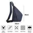 thumbnail image 2 of Bolso de hombro tipo bandolera de nailon ajustado y antirrobo, 2 of 7