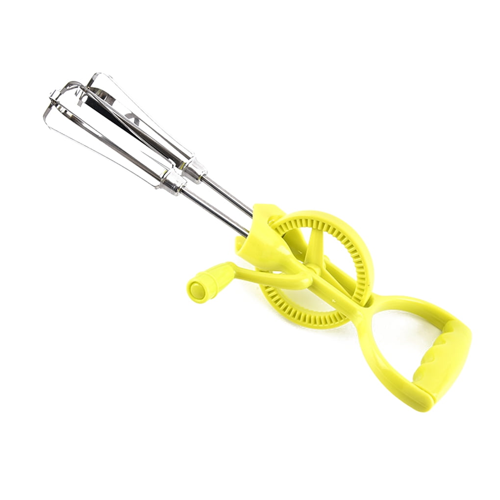 Manual Rotary Egg Beater with Handle Hand Egg Mixer Blender Rotation
