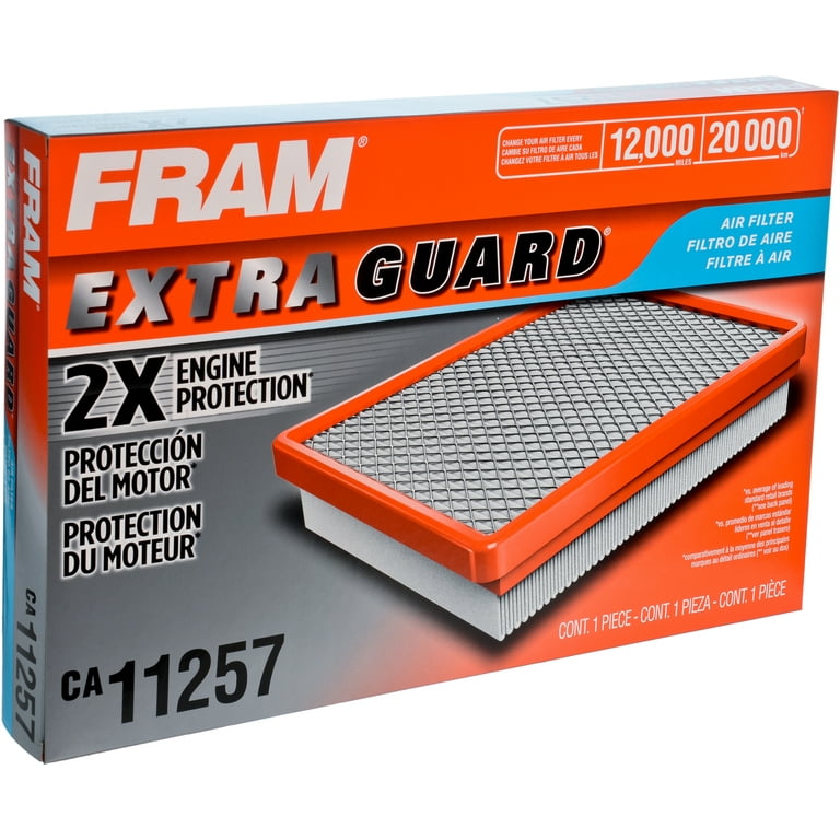 FRAM Extra Guard Air Filter, CA11257 for Select Chrysler and Dodge Vehicles  Fits select: 2011-2023 DODGE CHARGER, 2014-2015 CHRYSLER 300C