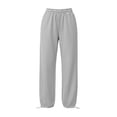 thumbnail image 4 of ZHYou No Boundarie Womens Cuffed Sweatpants Full Elastic Drawstring Waist Loose Soft Casual Jogger Pants with Pockets,Gray,Size M, 4 of 6