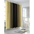 thumbnail image 5 of Yellow Black Ombre Waterproof Fabric Shower Curtain, Modern Gradient Abstract Art Shower Curtain for Bathroom Curtains Bathtubs Hotel Washable Shower Curtains with 12 Hooks Small 36x72in, 5 of 6
