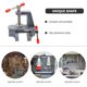 thumbnail image 4 of Multiuso para el hogar Mini mesa plana Vise Clamp-on Bench Vise Bench Clamp para DIY Craft Jewelry Carpintería Tallado Fresado Vise Silver (Tipo G), 4 of 6