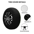 thumbnail image 2 of Goofa Broccoli Vegetables Pattern Universal Tire Cover for Jeep, SUV, Truck, and Trailer – Waterproof, UV-Resistant,Easy to Install, Fits 14"-17" Tires-17 inch, 2 of 6