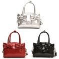 thumbnail image 1 of Bolso Hombro para Mujer Cruzado Elegante Con Lazo PU Viajes Al Aire Libre (plateado), 1 of 9