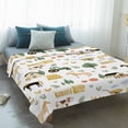 thumbnail image 4 of Cartoon Farmhouse Blanket Soft Cozy Warm Throw Blanket for Couch, Plush Fuzzy Flannel Fleece Blankets for Sofa, Cute Watercolor Cabin Animals Trees Bed Blankets Lightweight Gifts for Women, 40"x50", 4 of 9