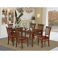 thumbnail image 4 of East West Furniture Capri 7-piece Wood Dining Room Set in Mahogany, 4 of 4