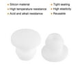 thumbnail image 2 of Uxcell Silicone Snap in Locking Hole Plugs for Kitchen Rubber Bulkheads Waterproof 5mm/0.2 Inch  White,Pack of 30, 2 of 6
