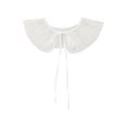 thumbnail image 1 of INSPIRE CHIC Detachable False Collar, Embroidery Mini Cape Neck Ruff Dickey Fake Collar for Blouse White-9, 1 of 5