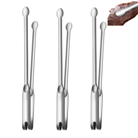 Stainless Steel Food Tongs Set of 3 Ideal for Cooking and Grilling
