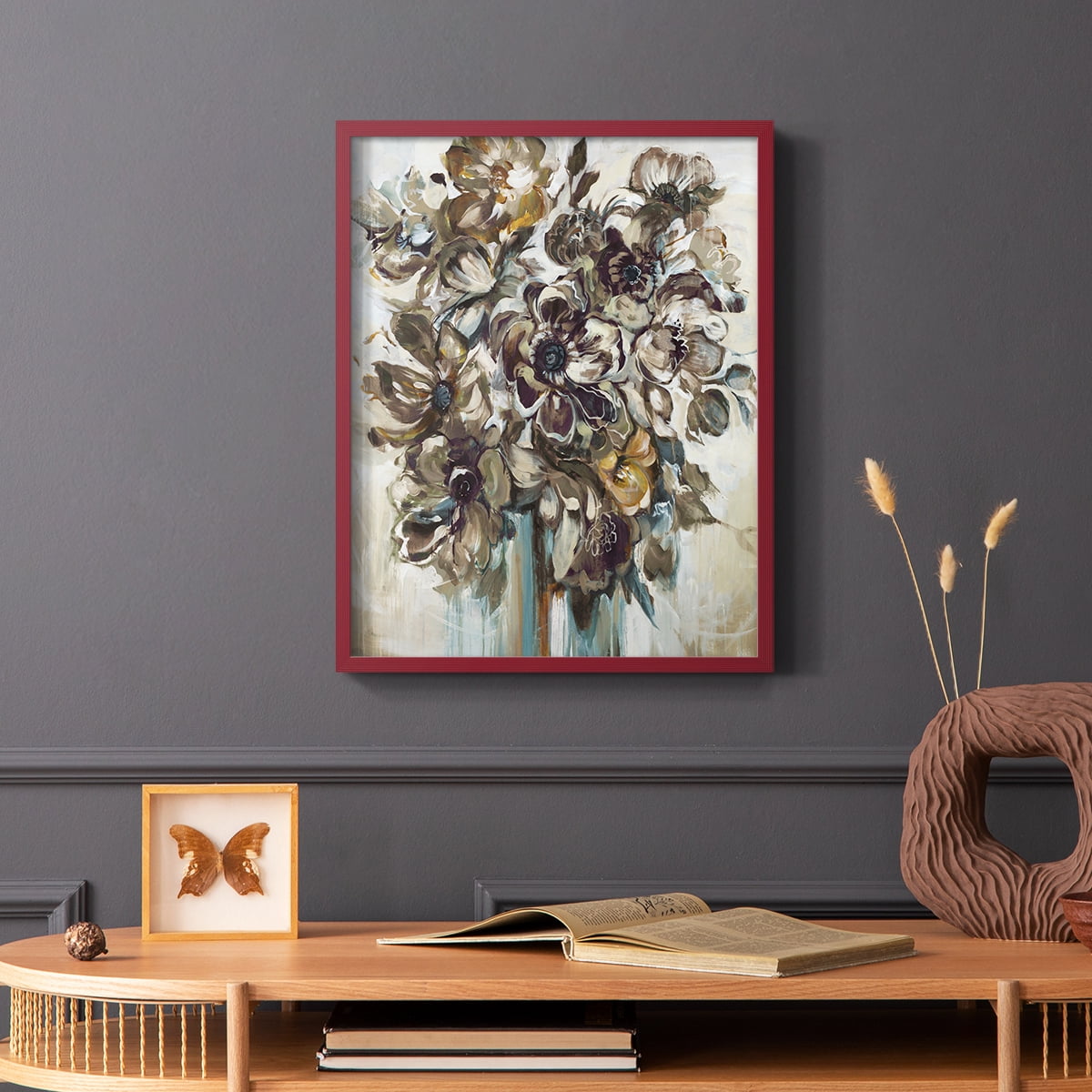 Wild At Heart VI Framed Print in Red Solid Wood 11 x 14 Framed Print