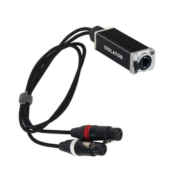 AOOOWER High Fidelitys 2 Port XLR Sound Extender with Compatibility Metal Housing Suitable for Home Theater and Studio Systems