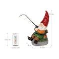 thumbnail image 4 of Exhart Good Time Fishing Frank Garden Gnome Statue, 8.5in.W x 6in.D x 13in.H, Resin, Multicolor, Resin, 4 of 8